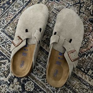 Birkenstock Boston women 38 narrow in taupe